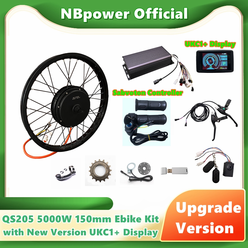 5000W Hub Motor Kit 72V - NBpower/QS205 5000W V3 150mm Motor de