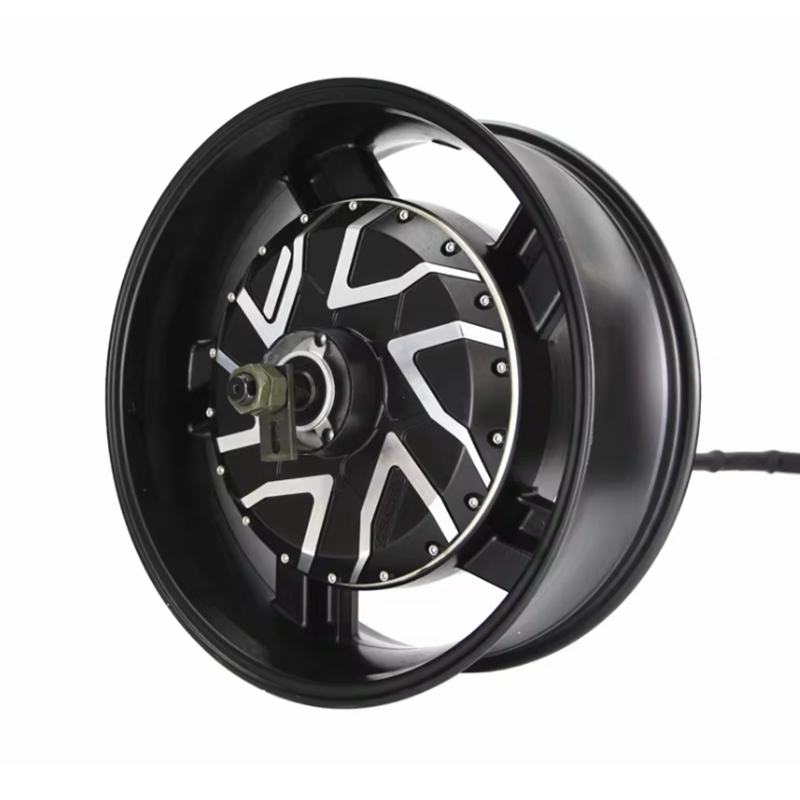 12000W Electric Motorcycle Hub Motor - Motor QS 12000W 17X6,0 pulgadas V412KW