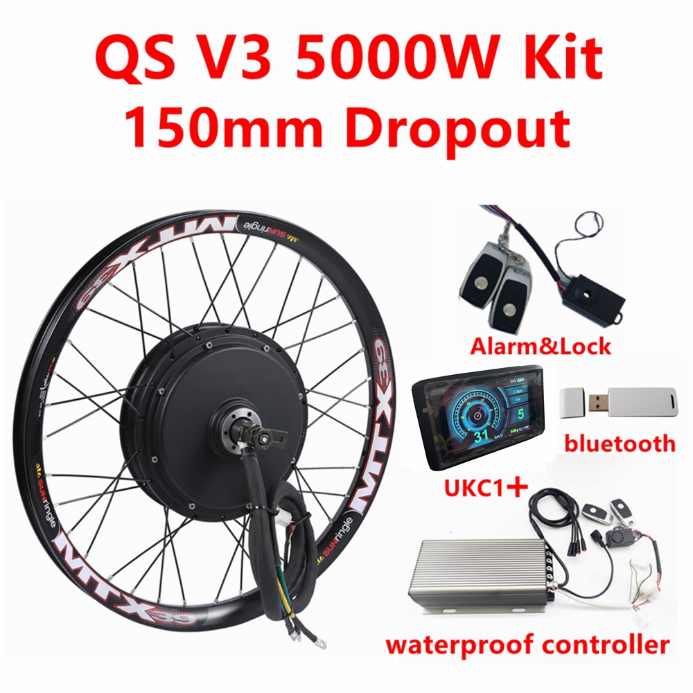 5000W Hub Motor Kit 72V - Kit de conversión de bicicleta eléctrica,