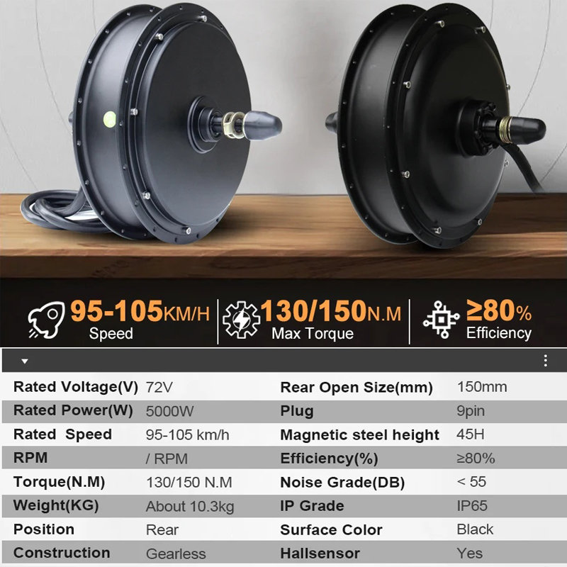 Nuevo Kit de Conversión para B - 5000W Hub Motor Kit 72V reseña y precio