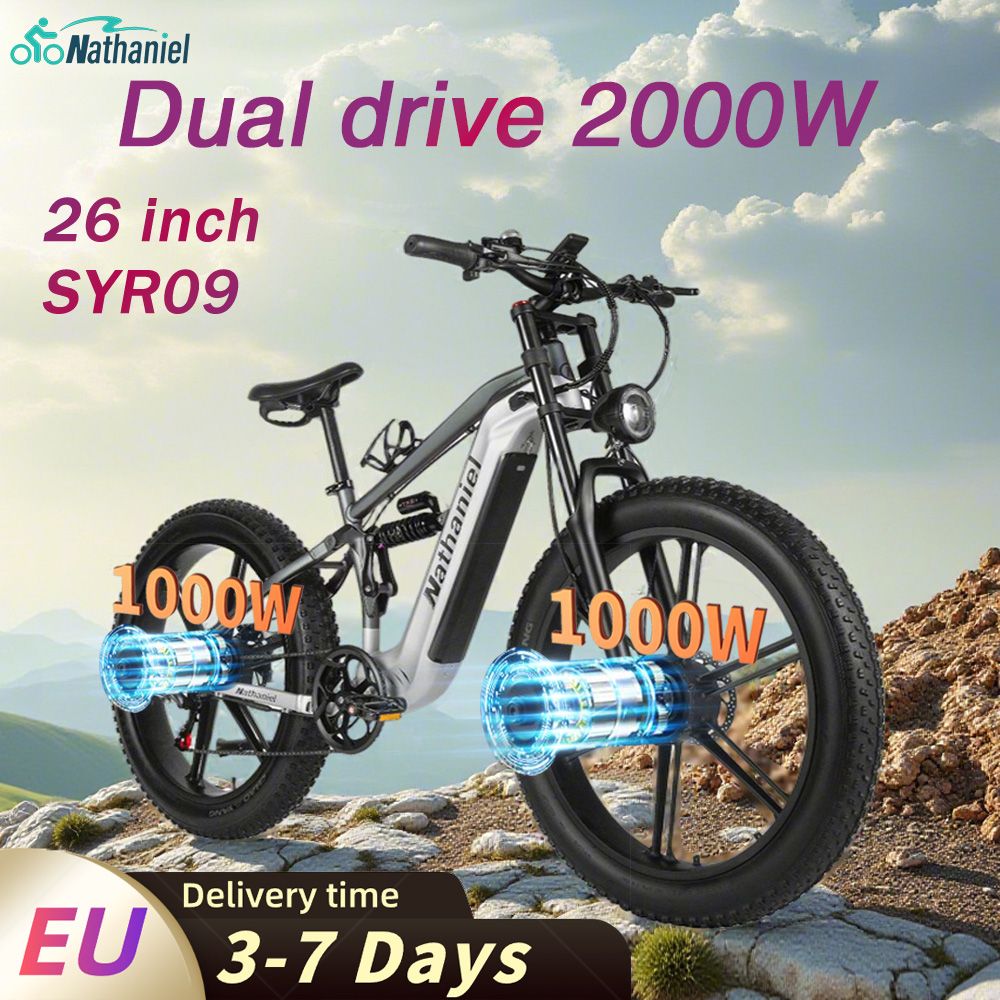 Bicicleta eléctrica Nathaniel  - Dual Motor Ebike Kit 2000W reseña y precio