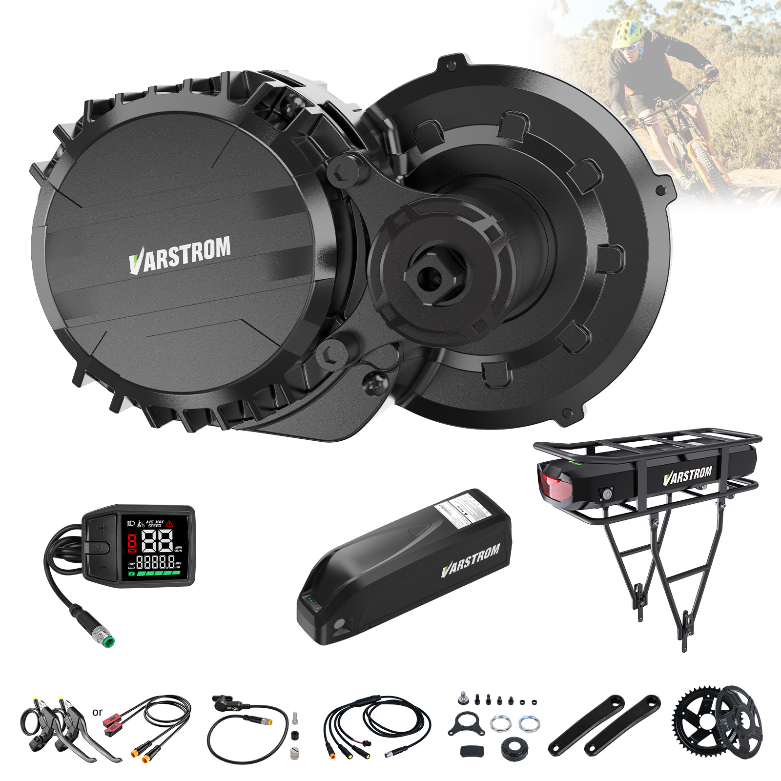 Kit de motor central Varstrom  - Side Hung Mid Drive Motor Kit reseña y precio