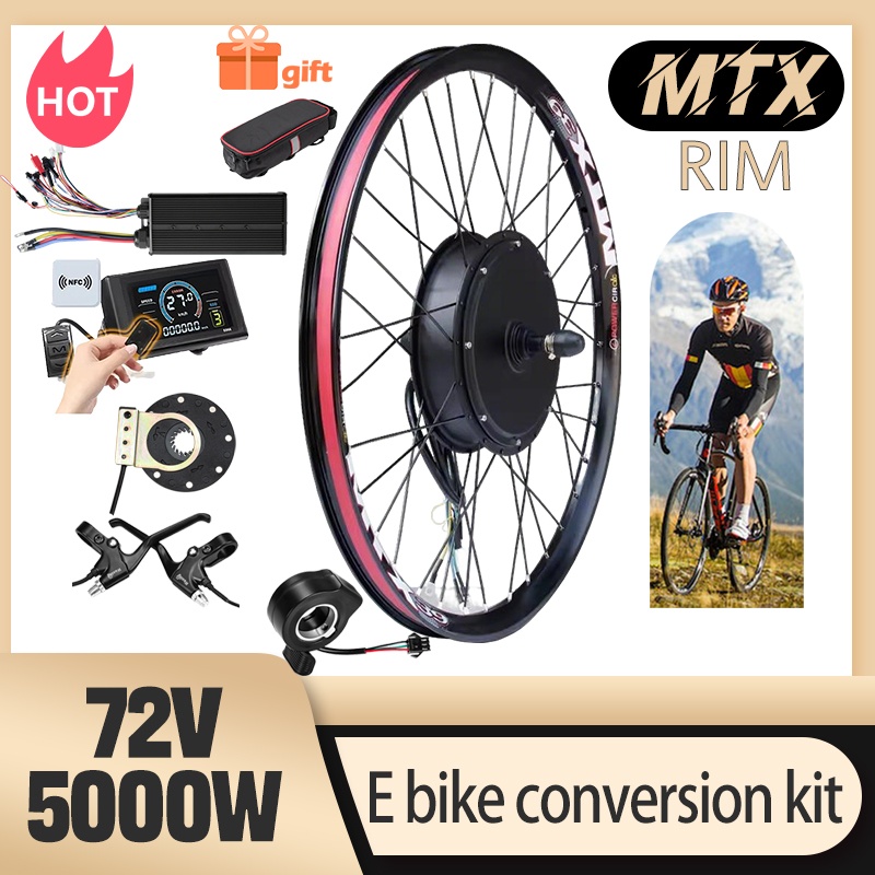 Kit de conversión de bicicleta - 5000W Hub Motor Kit 72V reseña y precio
