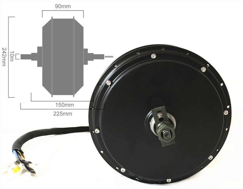 Kit de conversión de bicicleta - 5000W Hub Motor Kit 72V reseña y precio